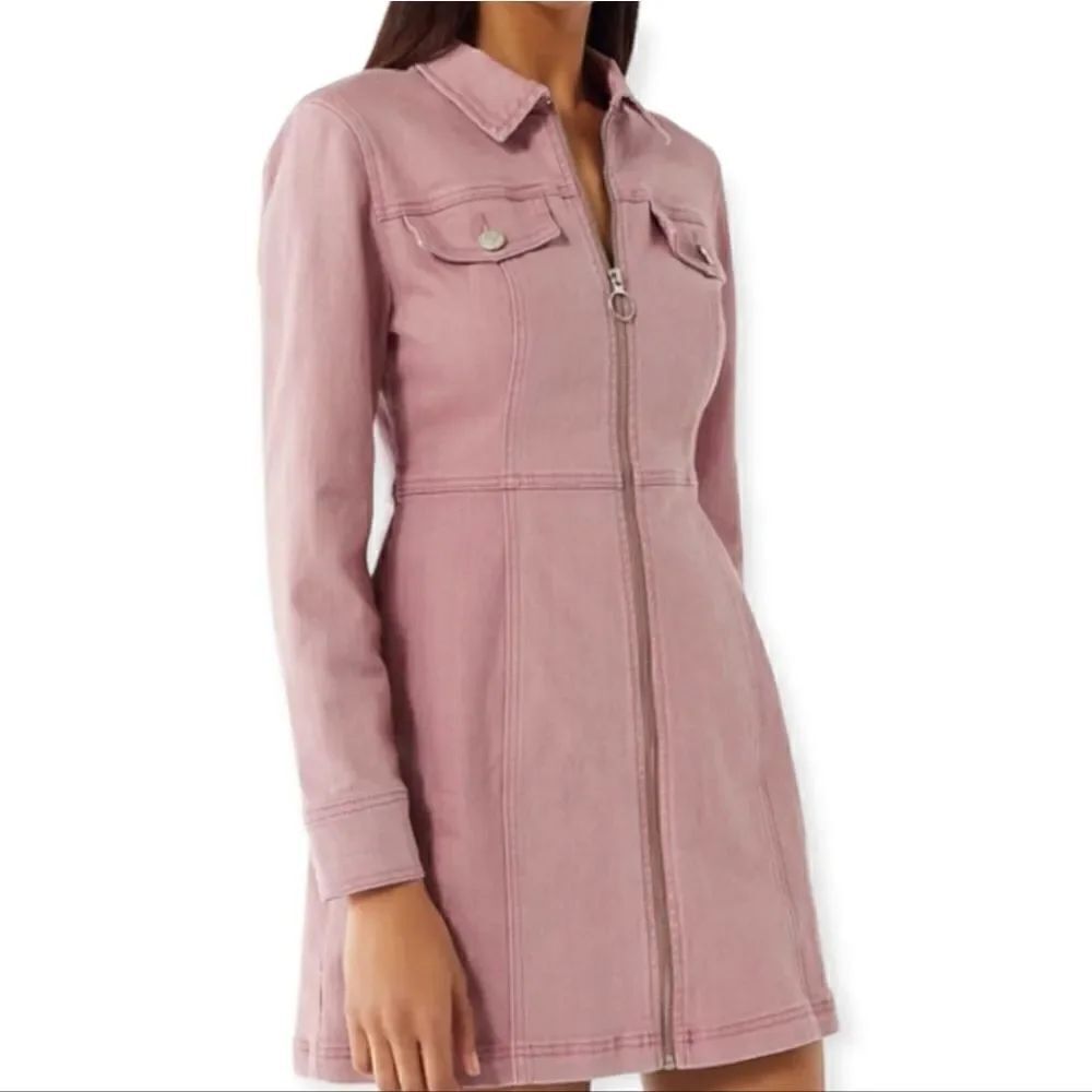 BDG UO June zip-front mini dress